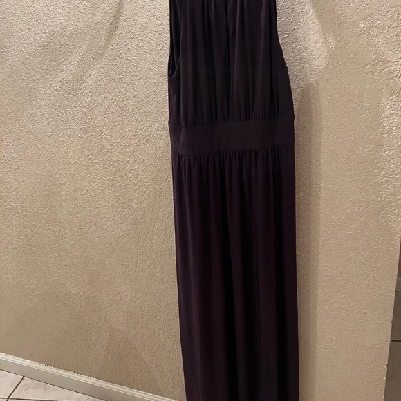 Carmen Marc Valvo Deep Purple Maxi Dress - Picture 2 of 5
